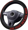 Custom Steering Wheel Cover Personalized Add Photo Text Steering Wheel Covers Car Protector Accessories Universal 15 Inch