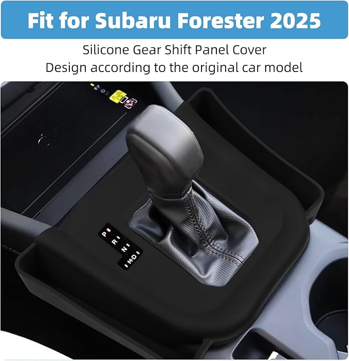 Center Console Silicone Gear Shift Panel Cover for Subaru Forester 2025 Accessories Pocket Organizer Storage Interior Accessories