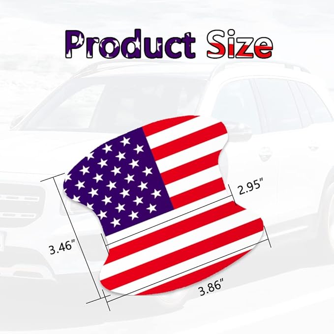 HAOBO 4PCS Car Door Handle Cup Scratch Protectors, Car Door Handle Protector, Anti-Scratch Vehicle Door Cup Protector, Car Exterior Accessories Car Door Handle Protective Film Universal for Most Cars