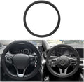 BESULEN Car Steering Wheel Cover, Anti-Slip Silicone Vehicle Steer Wheel Protector, Automotive Interior Steering Wheel Protective Guard Accessories, Universal Fit for Most Car Models (Black)