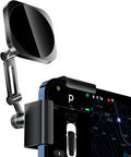 All-Metal Phone Holder for Tesla Model 3/Y and Cybertruck, Car Dash Phone Holder, Accessories Magsafe Car Mount Magnetic Phone Mount Strongest Magnet Power Compatible with Tesla Model Accessories