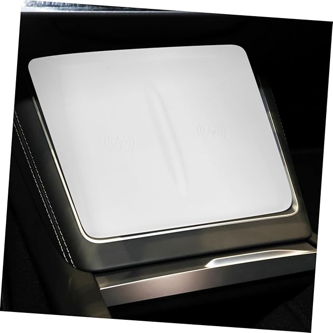 Zerodeko Charging Silicone Mat for Non- Center Console Pad Easy Installation Silicone Mobile Phone Holder White Interior Accessory