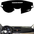Leather Dashboard Cover Compatible with Renault Fluence（no Navigation），Dash Cover（Black）