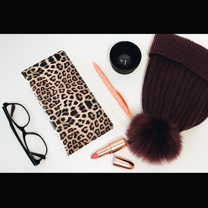 Premium Car Registration and Insurance Holder,Registration Insurance Card Holder of Leopard Print PU Leather Looks Stylish and Special,Glove Box Organizer Makes Your Documents In Order.