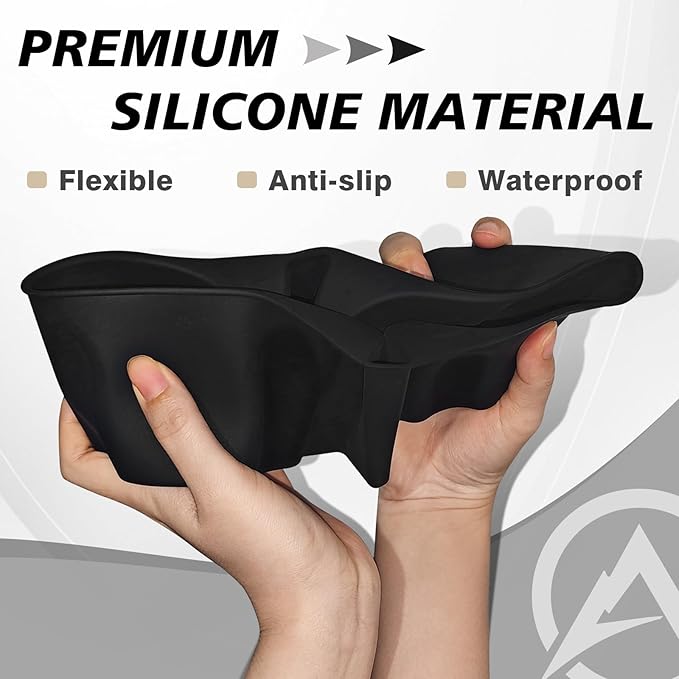 Muslogy Center Console Cup Holder Inserts Compatible with 2023-2025 Chevy Colorado & GMC Canyon Accessories Front Console Drink Holder Silicone Organizer Non-Slip Upgraded Snug Fit