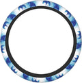 Elastic Stretch Car Steering Wheel Cover Universal 15 inch Anti-Slip Auto Steering Wheel Protector Sea Animals Stingrays Steering Wheel Covers Warm in Winter and Cool in Summer, Black