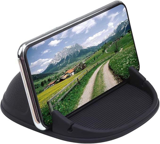 Staont Car Phone Holder, Anti-Slip Silicone Dashboard Car Pad Compatible with iPhone, Samsung, Android Smart Phones, GPS, KGs3 and More