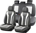 Coverado Car Seat Covers Full Set, Seat Covers for Cars, Front Seat Covers and Back Seat Cover Waterproof Leather Automotive Seat Cover, Universal Car Interior Protectors Cushion for Most Cars