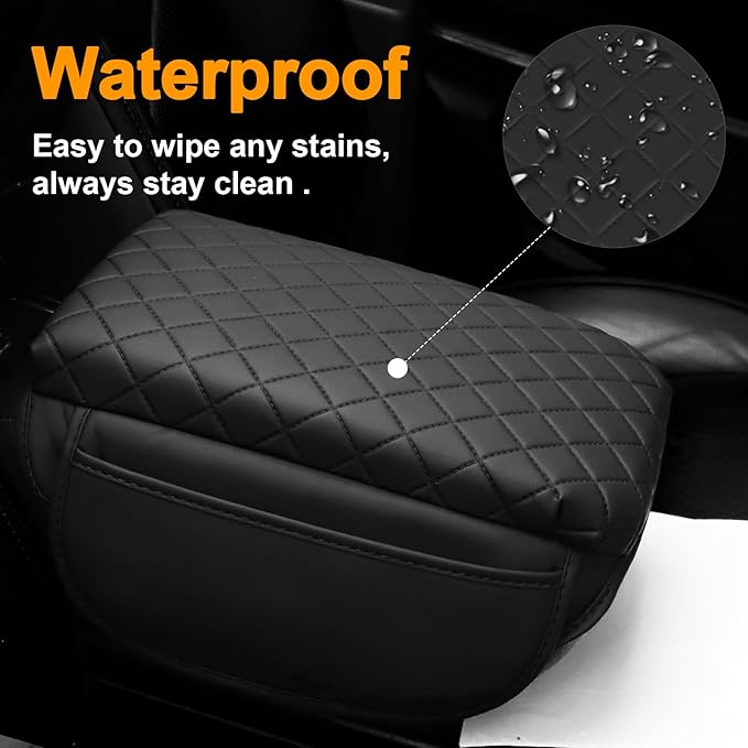 Console Cushion Cover for Toyota Tacoma 2016-2023 SR SR5 Off-Road PreRunner TRD-Sport pro Limited Tacoma Organizer Armrest Storage Box Cover Tacoma Interior Accessories
