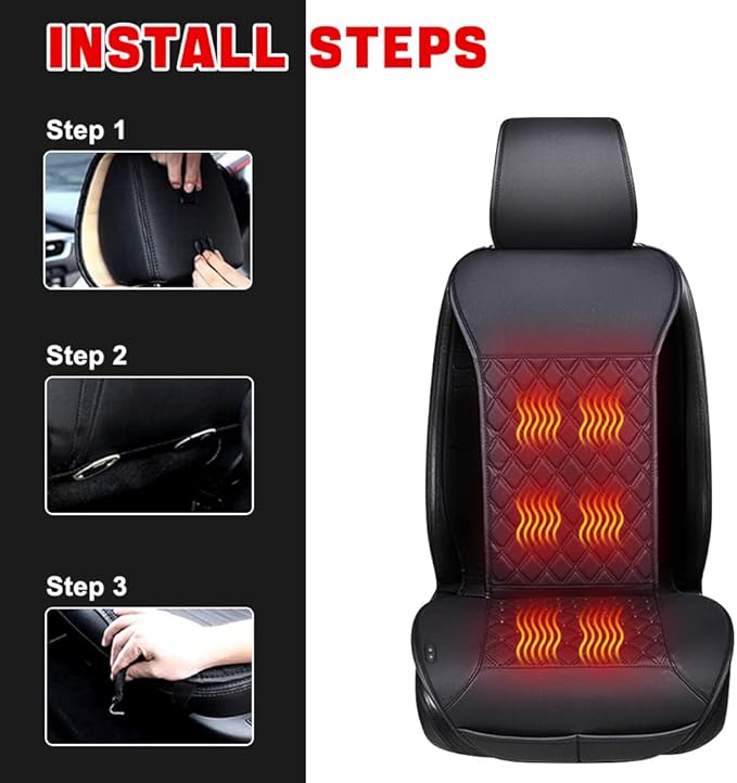 Universal Seat Cushion, Comfortable Seat Cover with Full Back Support in Winter