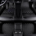 Custom Fit Car Floor Mats by SARAHS - Waterproof PU Leather Full Coverage for Most Cars, SUVs, and Trucks - Automotive Liners to Protect Vehicle Interior Floor Accessories (Black)