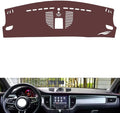 Leather Dashboard Cover Compatible with Porsche Macann（Compass） 2014-2026，Dash Cover, Non-Slip Dash Cover, Dash mat Dashboard Cover, Interior Dash Covers