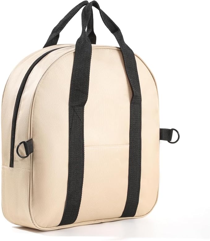 YELAIYEHAO Cable Bag - Jumper Cable Bag - Storage & Organizer for Cables, Cords, and Hoses (Beige, 15.7 X 15.3X 4.3INCH)