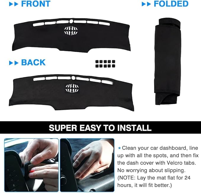CARTIST Dashboard Cover Compatibel with Hyundai Tucson 2022 2023 2024 Accessories Dash Cover for Tucson Non-Slip(Only Fit 10.25 inch Digital Cluster, not fit 4.2 inch)