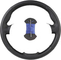 Custom Microfiber Leather Steering Wheel Cover fit for 1998-2005 206, 206 SW, 206 CC - Slip-On Design(A-Blue thread)
