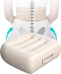 Adult Booster Seat for Car/Portable Booster Seat for Driver/Breathable Non-Slip Seat Cushions with Practical Handle for The Car, Office, Wheelchair, Broader Vision, 17.7"x15.7"x4.7"（Beige）