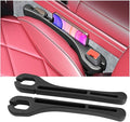 Mandark Car Seat Gap Filler, 2PCS Vehicle Seat Gap Fill Organizer with Phone Holder for Prevents Items Falling, Auto Interior Crevice Blocker Stop Accessories, Universal for SUV Sedan Truck (Black)