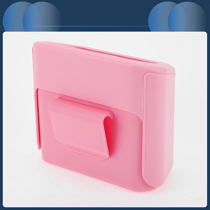 Car Trash Can Car Door 6.3" Length 2.8" Width 5.5" Height Auto Trash Bin Plastic Pink Hanging
