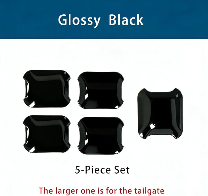 LIUQING Car Door Bowl Scratch Protector for Ford Bronco 2021-2025 4 Doors, Exterior Door Handle Bowl Cover Trim for Ford Bronco Accessories (Black)