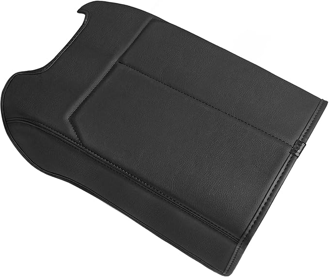 Muslogy Center Console Armrest Cover Compatible with Ford F150 2015-2020&F250 F350 F450 2017-2022&Expedition 2018-2024 Comfort Elbow Pad Arm Rest Cushion Vegan Leather Regular Thick (Bucket Seat ONLY)