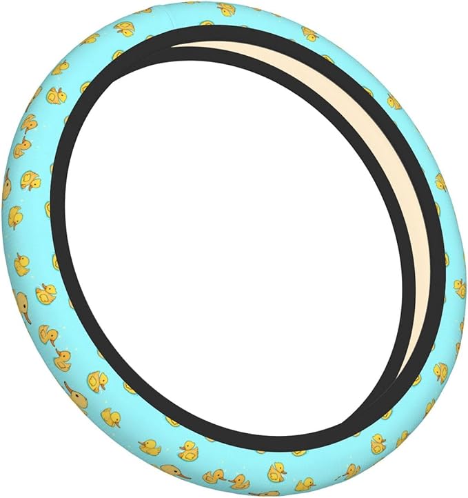 Duck Pattern Car Steering Wheel Cover, 15 Inch Steering Wheel Cover Stylish Decor for Most Cars