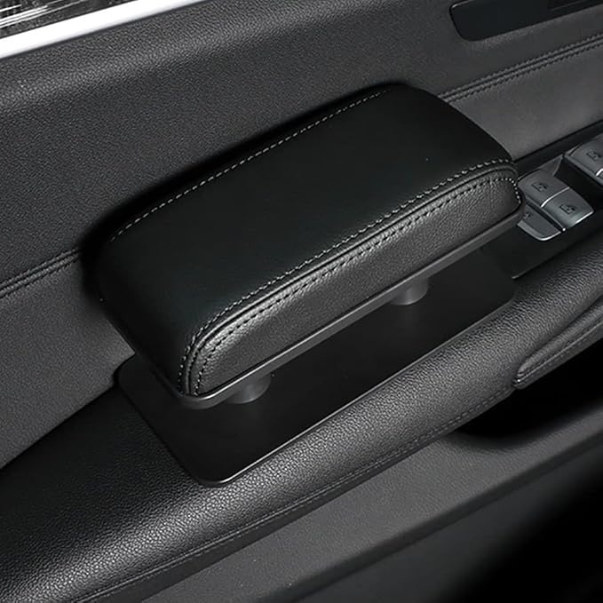 Car Driver Arm Pad Cushion, Car Center Console Elbow Cushion Pad Car Door Armrest Rest Pad Adjustable Height Comfort Universal Fit for Most Car, Brown
