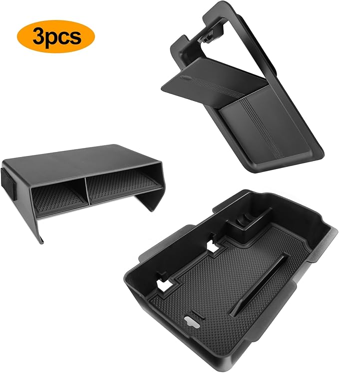 Thenice for 11th Gen Civic Center Console Organizer Armrest Box Tray Glovebox Hidden Storage Compartment Compatible with Honda Civic 2026 2025 2024 2023 2022 Accessories -3PCS