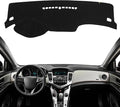 KEYOOG Dashboard Cover Dash Mat Fit for Chevy Cruze 2015-2011 (for Left Hand Drive), Car Dash Board Mat Anti-Glare Carpet,Non-Slip Pad Sunshield Protector (Black)