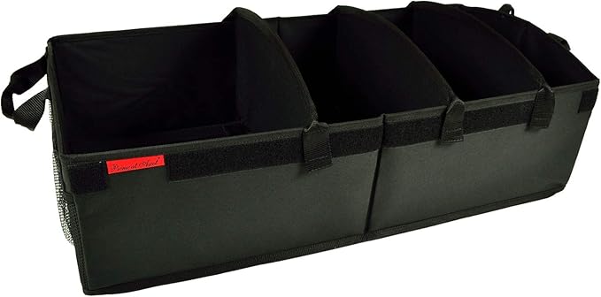 Picnic at Ascot Heavy Duty Rigid Base Trunk Organizer -70 LB Capacity - Adjustable Dividers - 30" wide x 15" deep - Designed & Quality Approved in the USA