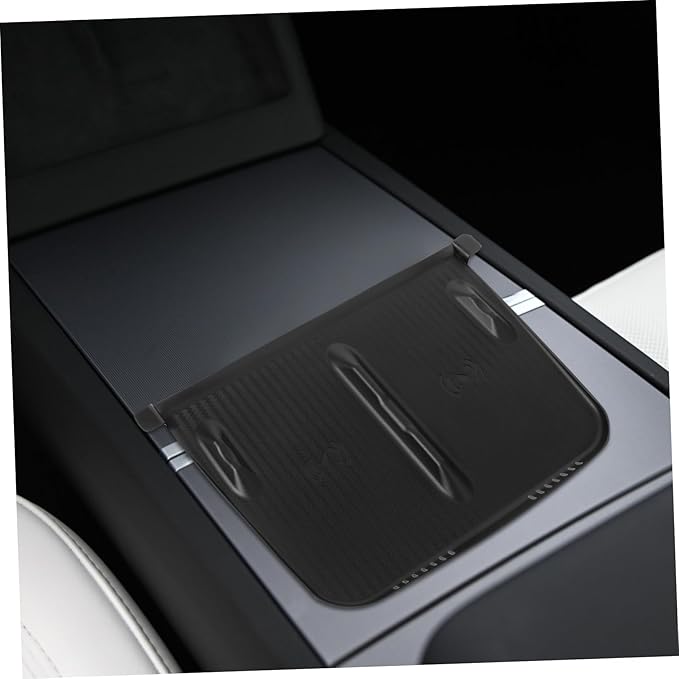 IMIKEYA Center Console Wireless Charger Mat Slip Silicone Pad for Model y Quick Installation Compatible Induction Charging Elegant Design for Car Accessories