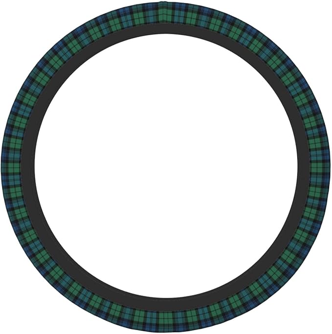 Thickened Elastic Steering Wheel Cover, Plaid Tartan Scottish Clan Campbell Ultra, Soft, Breathable, Fit for Cars, SUVs, Trucks, Stylish Comfortable Grip
