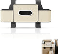 Car Organizers and Storage Box, Multifunctional Car Seat Back Storage Box with Tissue and Hook for Hold Phone Water Cup Handbag, Fits Most Vehicles (Beige,1PCS)