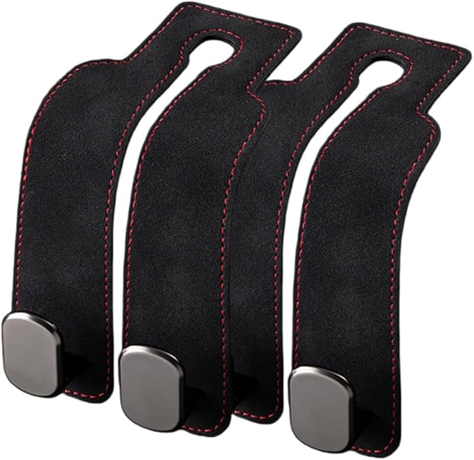 Car Seat Back Storage Hook, Heavy Duty Purse Holder for Car, Auto Back Seat Organizer Hanger for Bags, Groceries and Coats, Universal Vehicle Interior Accessories (2A)