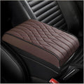 BESULEN Car Center Console Cover, Memory Foam Scratch & Wear Resistant Vehicle Armrest Storage Box Cushion Pad, Auto Interior Middle Console Protector, Universal for Sedan RV Pickup (Coffee)