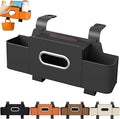 Car Organizers and Storage Box, Car Headrest Organizer Back Seat, Car Multifunctional Seat Back Waterproof Storage Bag, Car Seat Back Storage Box with 2 Cup Holders＆hooks (Black, 1pcs)