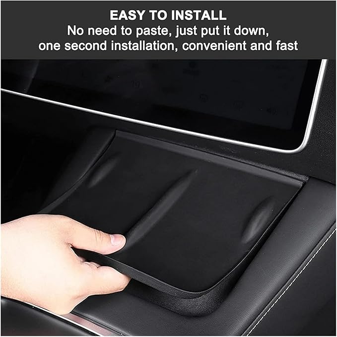 Car Accessories，Silicone Wireless Charging Pad，Non-Slip Mat，Dust-Proof Charger Protect Cover，Compatible For Tesla Model 3 Y 2023 2022 2021