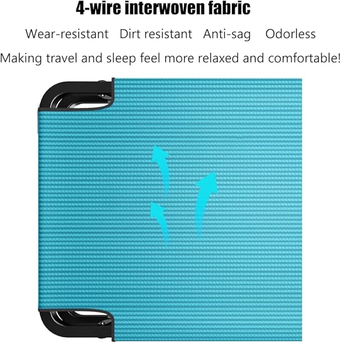 Car Travel Bed, Non-Inflatable Cushion, Universal Car Travel Bed for Rear Seat, Folding Camping Cot for Co-Pilot, Office, and Outdoor Camping Use (Green)