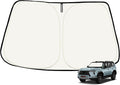 Toluoma Custom Fit Windshield Sun Shade for Le-xus GX 550 2024-2025 - Full Coverage, 210T Reflective Fabric, Double-Layer Design - Blocks 99% UV Rays, Keeps Car Cool, Easy to Install and Store