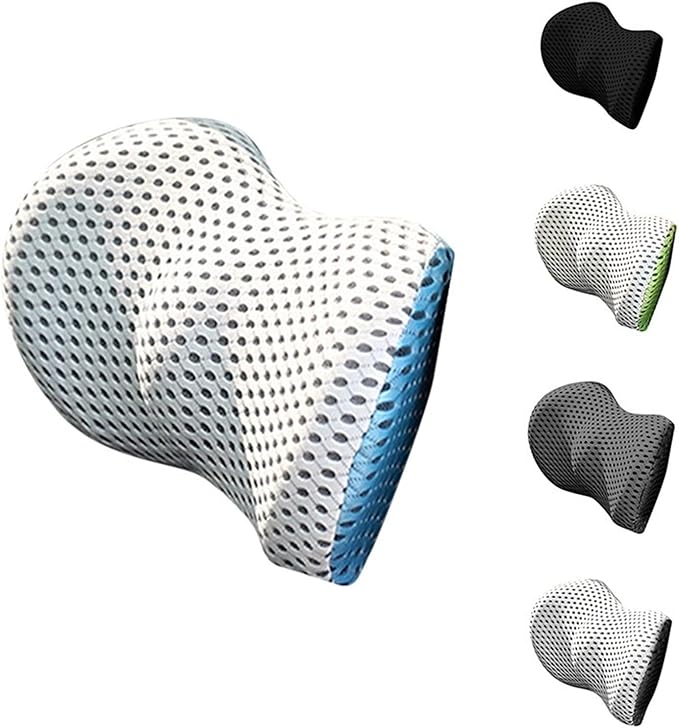 Lumbar Support Pillow for Car Seat, Mesh Office Chair Back Support Cushion, Ergonomic Back Pillows for Carseat,Office Chair,Desk,Wheelchair(Blue)