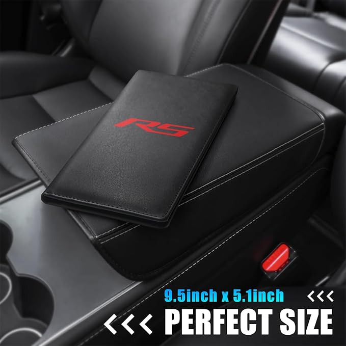 Annloysky Leather Car Registration and Insurance Cards Holder Compatible with Chevy Camaro RS Cars, Vehicle Glove Box Car Organizer with Magnetic Shut, Documents License for Camaro RS Owners