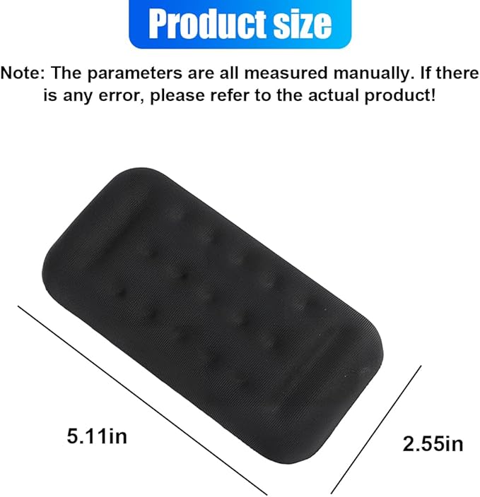 Car Arm Rest Elbow Pad, Memory Foam Auto Door Armrest Cushion, Soft Comfortable Support Pad for Relieve Elbow Fatigue, Universal Vehicle Interior Center Console Armrest Accessory (2PCS)