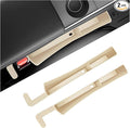 2 PCS Car Seat Gap Filler Organizer, Multifunctional Auto Side Seat Gap Filler Phone Holder, Universal Vehicle Storage Box Fill Gap Space Between Seats and Console (Beige)