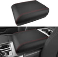 INTGET Center Console Cover for 2025 2026 Ford F150 Accessories Interior 2021 2022 2023 2024 Car Middle Arm Rest Armrest Lid Seat Cover Protector Elbow Cushion Pad (red Stitches, 2021-2026)