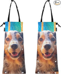 ALAZA Hanging Car Trash Bags Garbage Bag Trash Can for Back Seat Small Dog 3 Washable Storage Bag Retractable 2 Pack