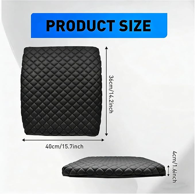 Center Console Cover Compatible with 2019-2026 Ram 1500, 2500,3500 Center Console Cover, Armrest Cushion Pad Cover, PU Leather Armrest Cushion Pad Cover Anti-Scratch for Ram 1500 Accessories
