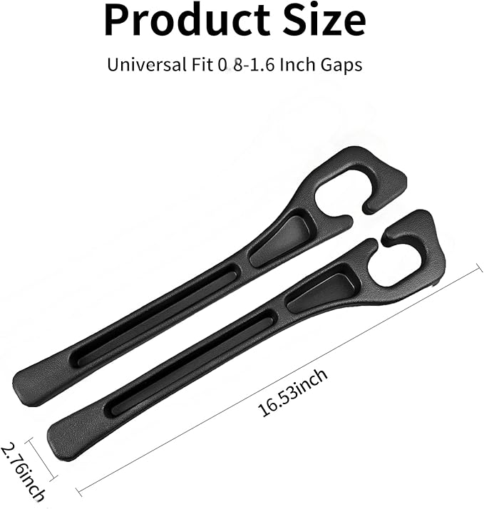 Car Seat Gap Filler, Car Seat Accessories, Car Organizers and Storage with Phone Holder, Car Organizer Fit Sedan SUV Truck Black Set of 2