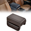 Car Armrest Cushion for Infiniti QX80 2004–2019 2020 2021 2021 2022 2023 2024, PU Leather Center Console Pad with Storage Pockets, Auto Arm Rest Support Protector for Cars, SUVs & Trucks