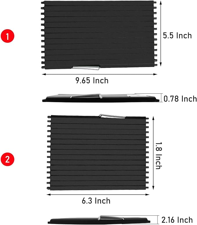 Jaronx Compatible with BMW Cup Holder Sliding Cover, X5/ X6 Console Roller Blind Cover, Center Console Sliding Shutters Compatible with BMW X5 E70 (2006-2013) / X6 E71 E72 (2007-2014)