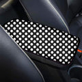 Auto Center Console Pad Neoprene Car Armrest Seat Box Cover Protector Universal Fit, Black Wave Spot