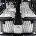 Custom Making Car Floor Mats for 96% Car Model Luxury Leather All Weather Waterproof Anti-Skid Full Coverage Liners (Grey)